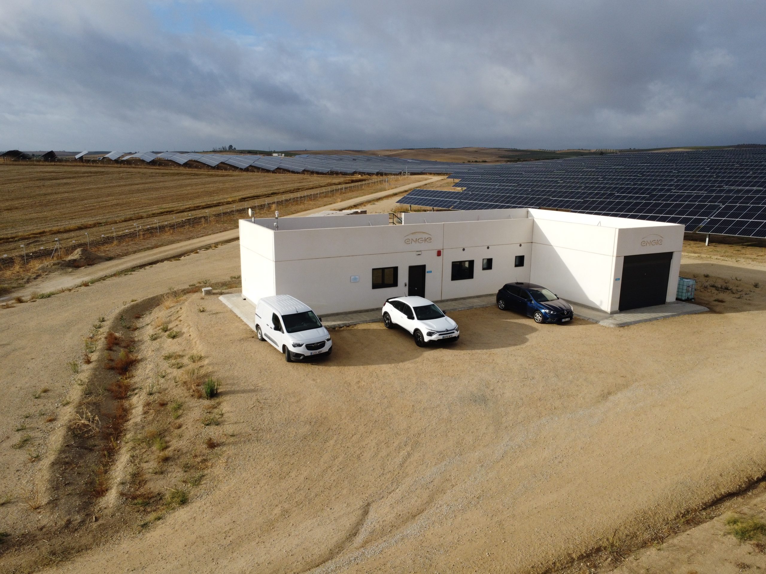 Obra industrial desde el aire