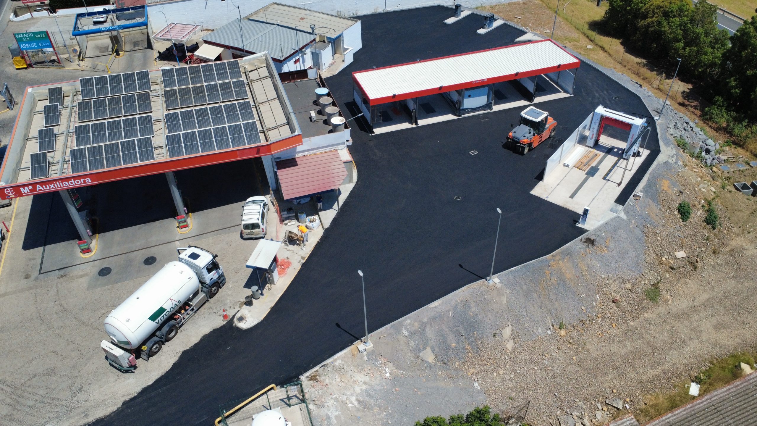 Vista aérea de una obra civil de aic360
